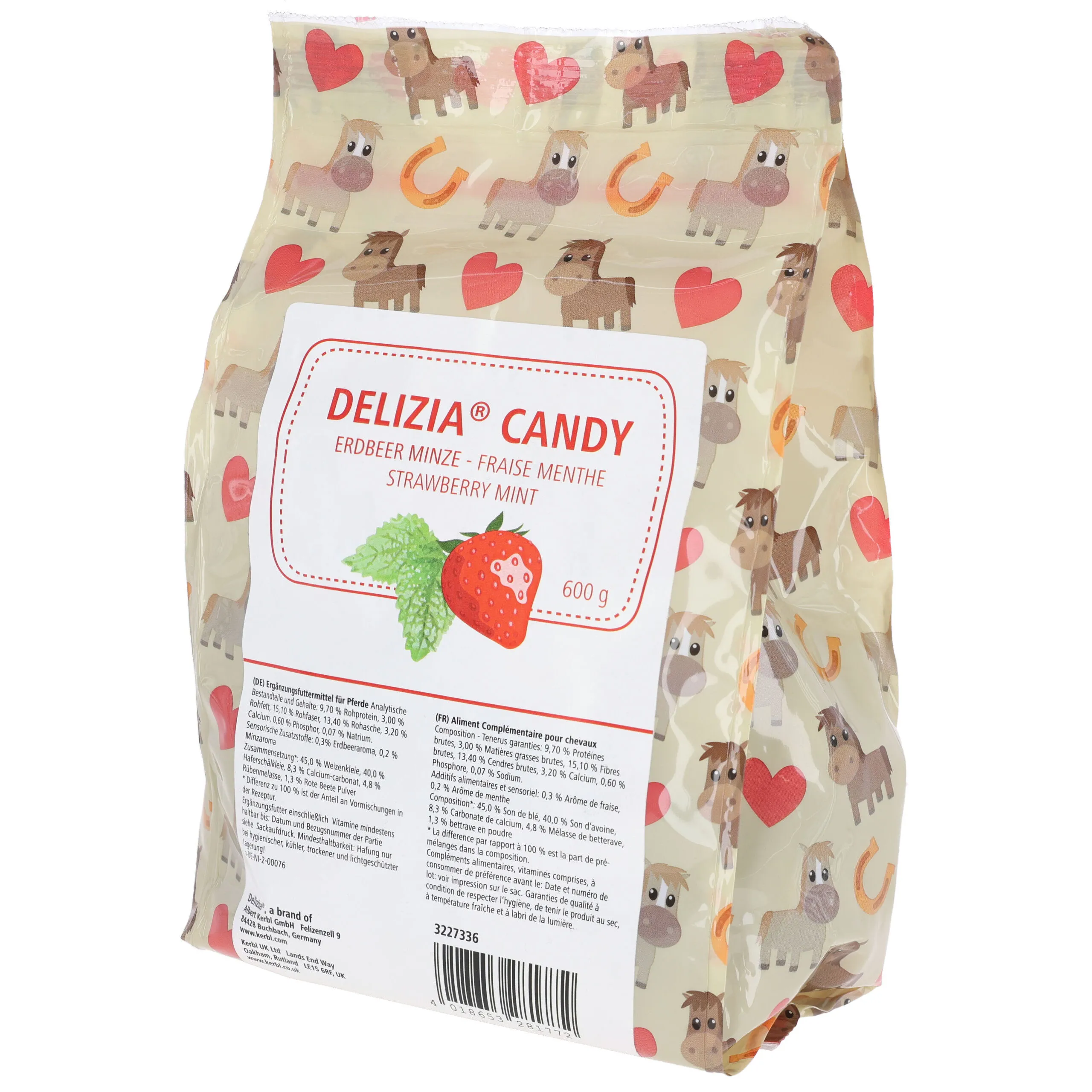 Delizia® Candy Erdbeere Minze – natürliche Pferdeleckerlis mit Vitaminen