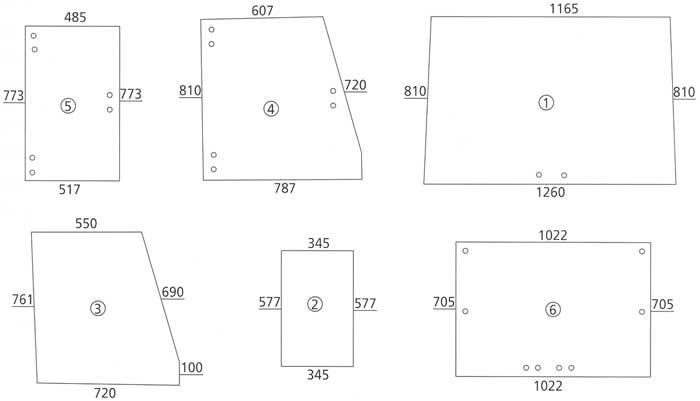 BL17252 Seitenscheibe hinten, rechts und links