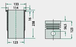 Case IH engine type: 6T-830 piston kit complete.