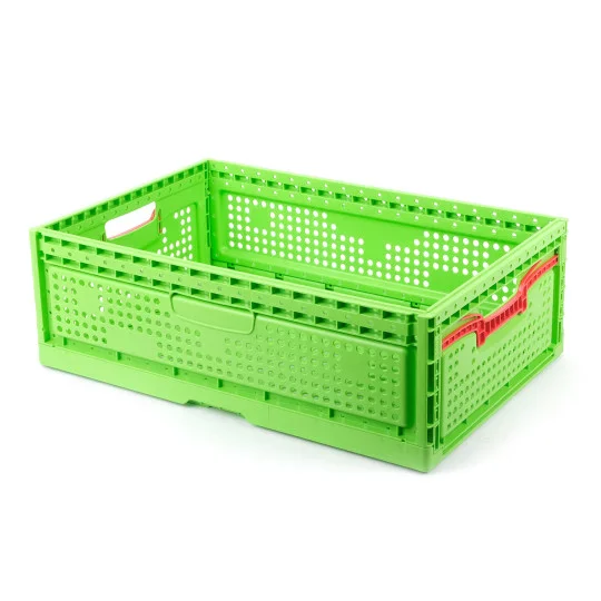 box, crate, plastic crate, green crate, perforated box