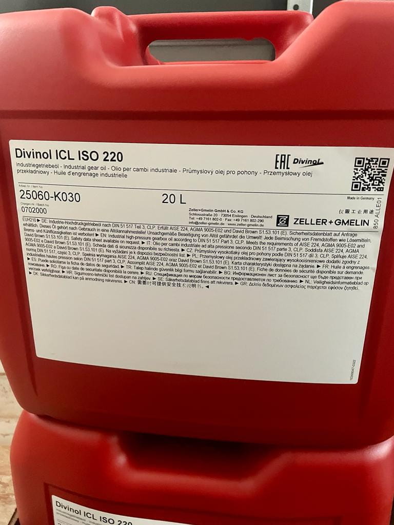 Getriebeöl Divinol ICL ISO 220 - 20L
