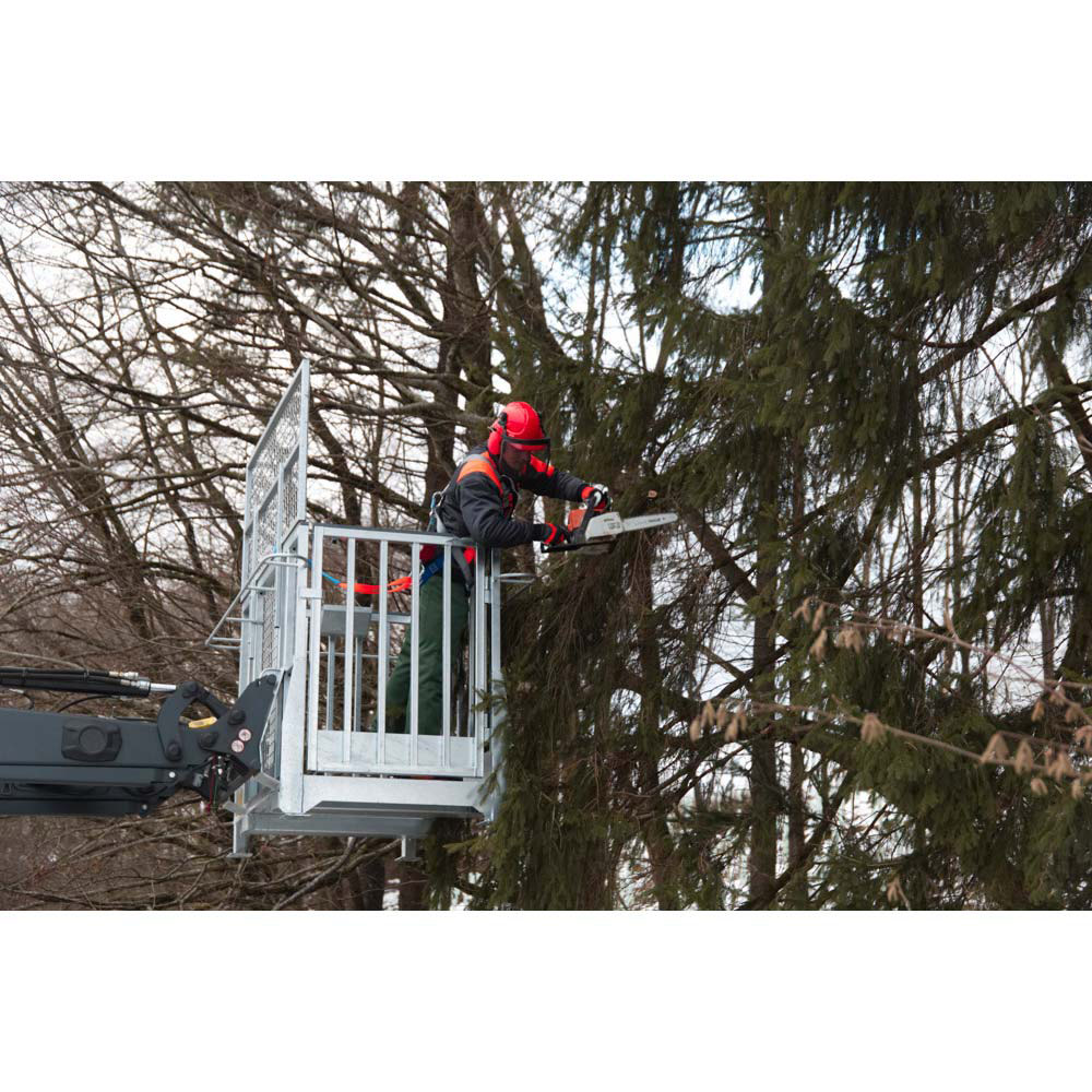 Fliegl Arbeitsbühne 1570x920x1100 mm – seitlicher Einstieg – Euronormaufnahme – verzinkt – 250 kg