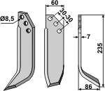 BL5395 Fräsmesser R - passend für Kuhn 596031
