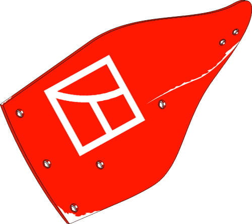 ET454944 Streichblech-Hinterteil L - passend zu Kuhn 616139