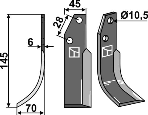 BL27613 Fräsmesser L - passend zu Bertolini 16813
