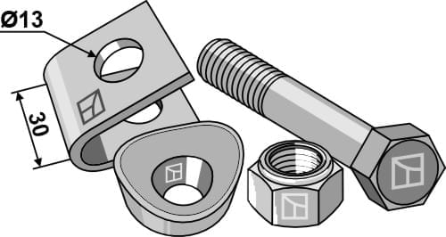 10.ST-HH-42 Zinkenhalter Set - passend zu Fella 460304K