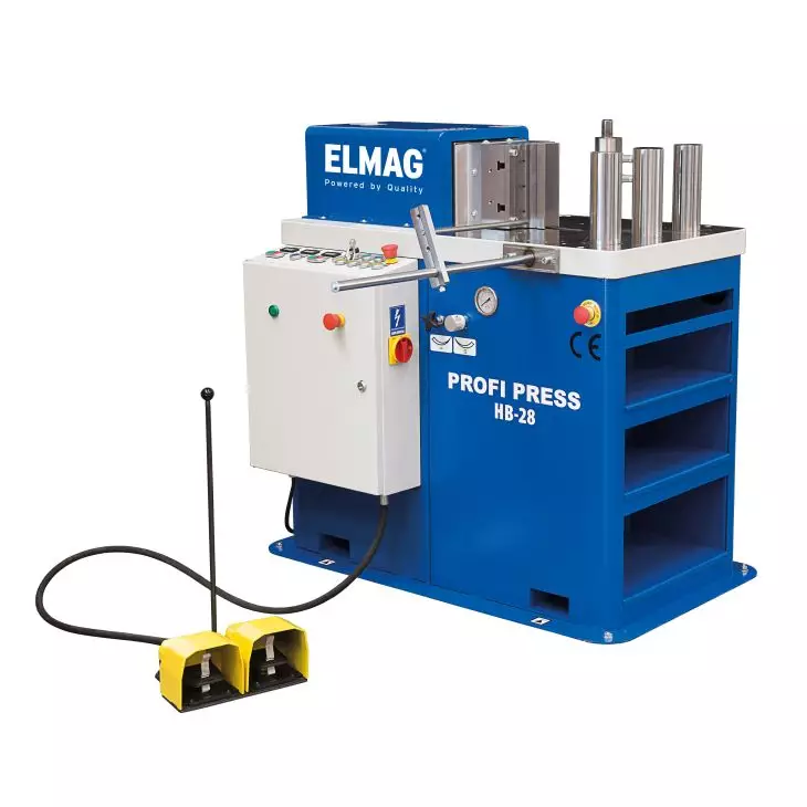 ELMAG Hydraulische Biegepresse Horizontale Biegepresse PREMIUM EHB28, 28 t, Flachstahl 200 x 10 mm