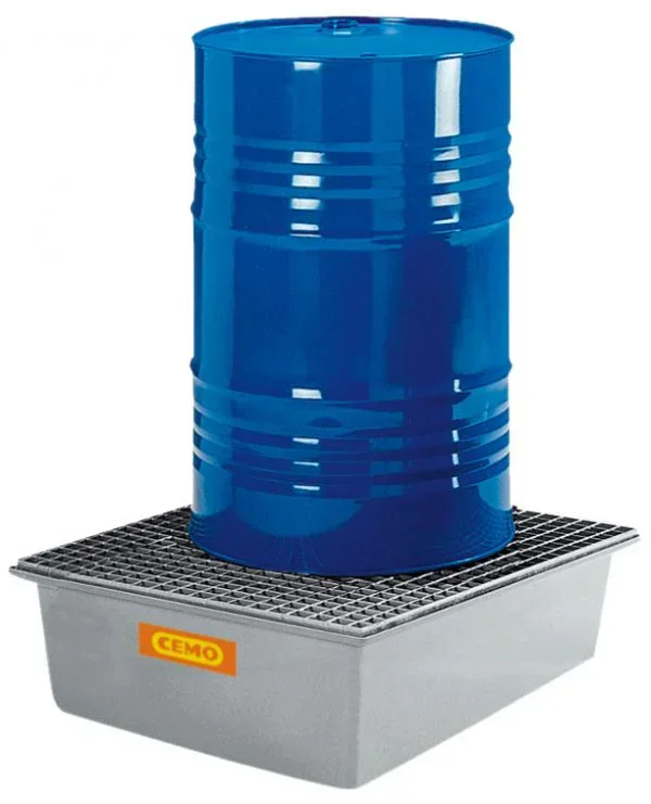 BLC7869 CEMO GFK Auffangwanne mit Gitterrost 220L - mit Zulassung Z-40.12-227