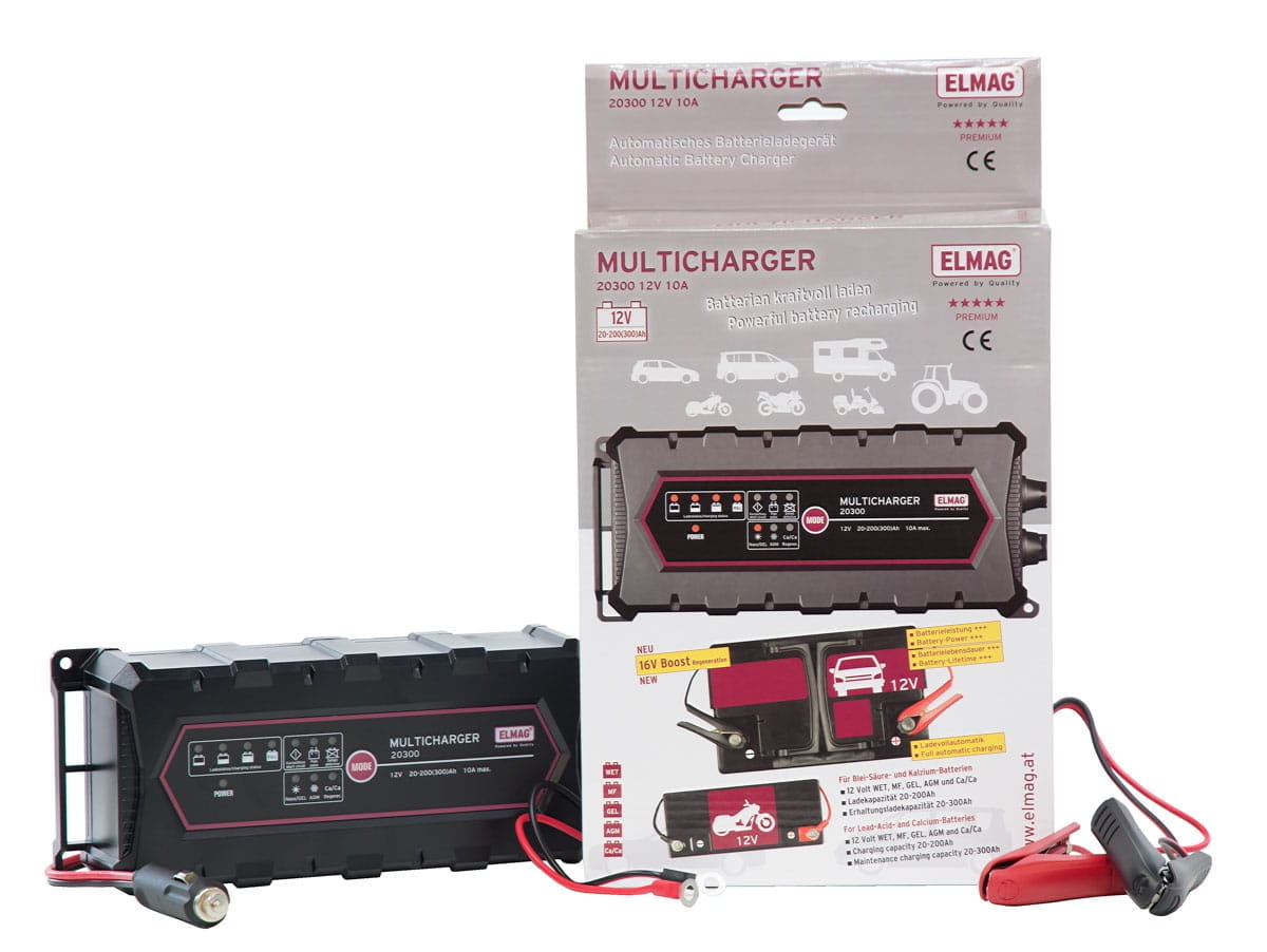 Automatic battery charger 12V / max. 10A