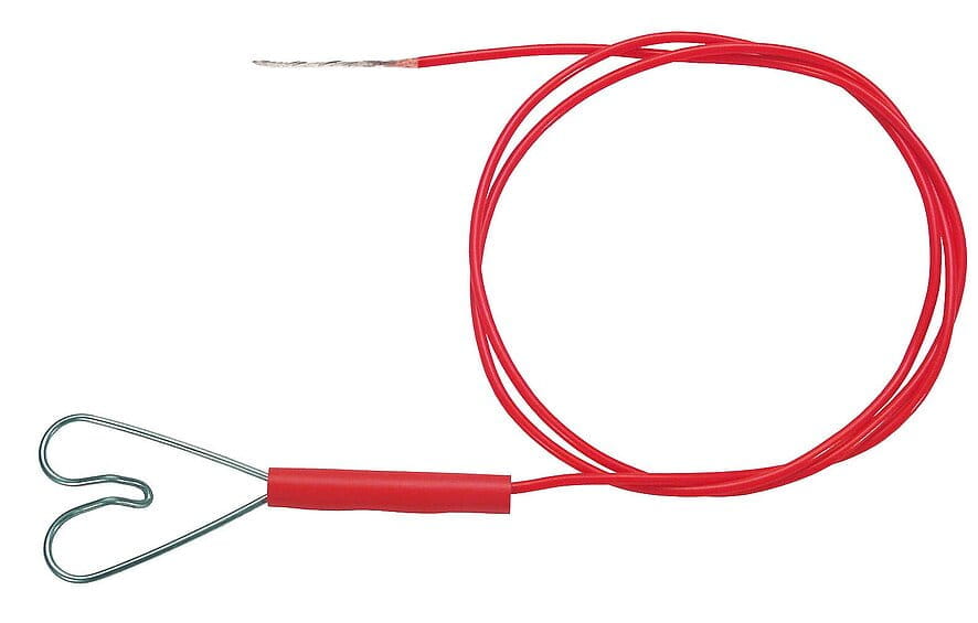 10509 Zaunanschlusskabel rot Herz/abisoliert