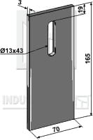BL30257 Abstreiferblech für Packerwalzen