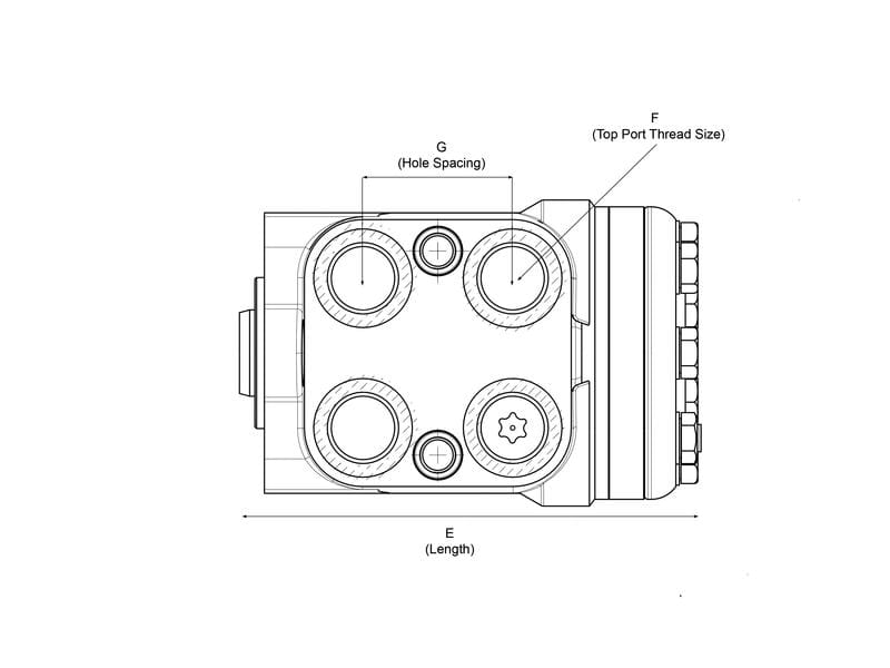 Steering orbitrol - suitable for John Deere series 6000, 6000SE, 6010, 6010SE, 6020, 6020SE