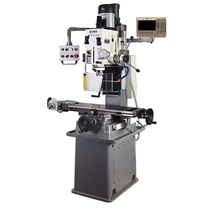 ELMAG MFB 45 GLH Milling and Drilling Machine – 45 mm Drilling Capacity | 3-Axis Digital Readout | Start-Up Service