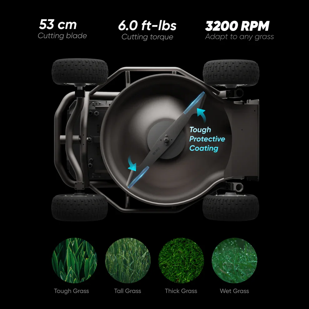 Mowrator Selbstschärfende Rasenmähermesser - 3 Stück