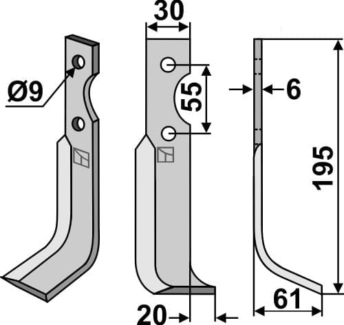 BL27694 Fräsmesser R - passend zu Grillo 10203