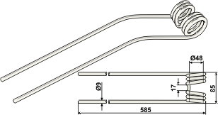 ET78150 Federzinken - passend zu PÖTTINGER SK/TOP 436031