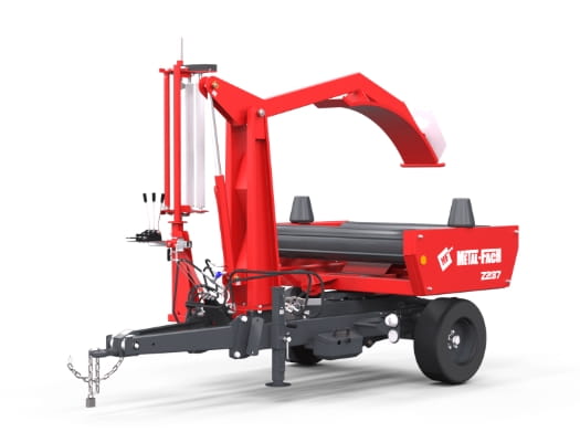 Metalfach Z237 self-loading bale wrapper | hydraulic | with electronic counter & film cutter