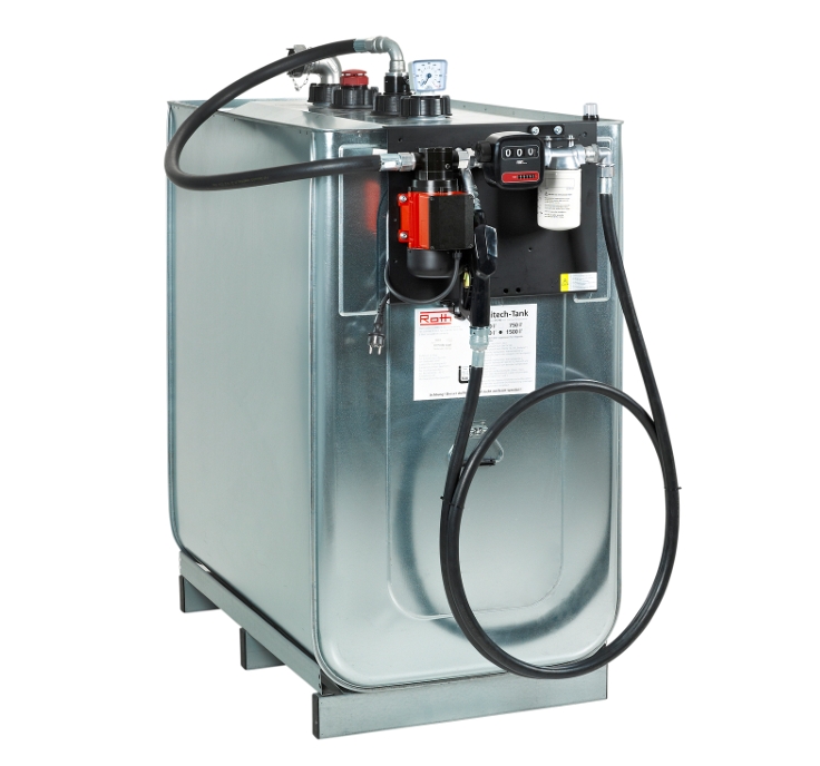 Pressol Tank 1000 Liter 65 l/min 230V – Diesel Tankanlage mit Zähler, Filter & 6m Schlauch