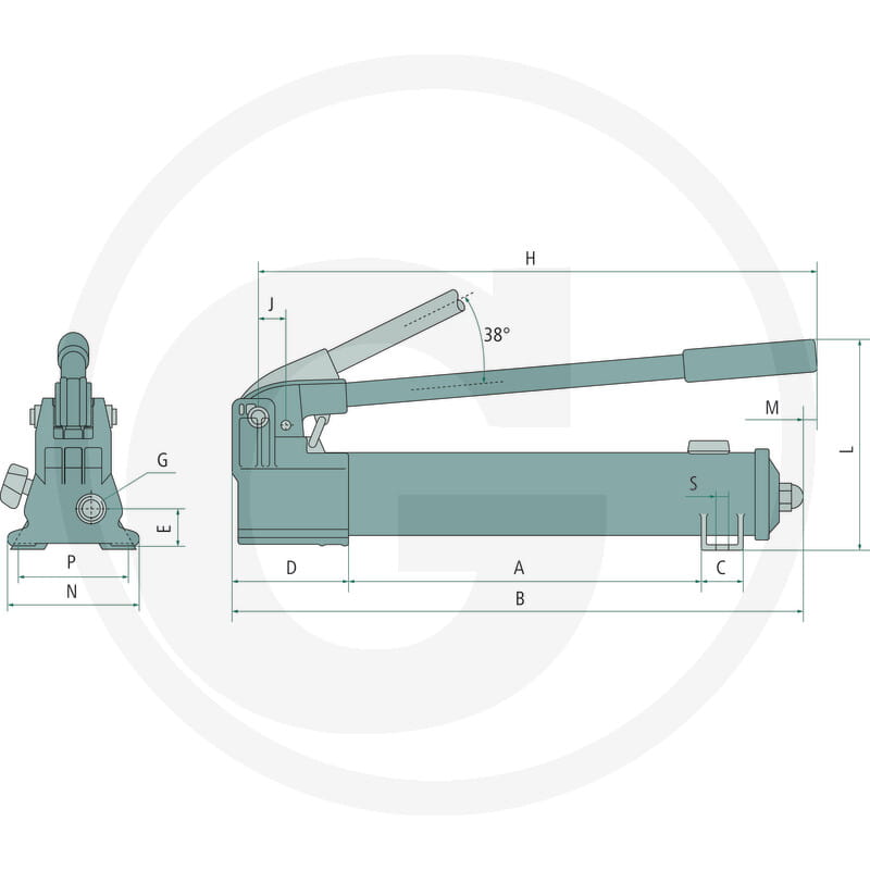 ENERPAC Handpumpe-zweistufig