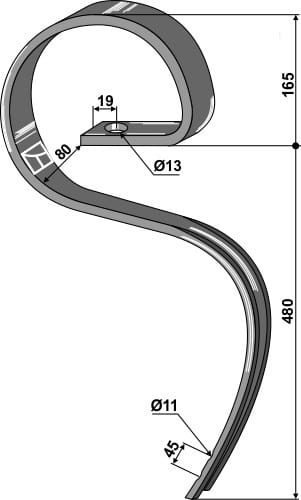 BL28429 Großfederzinken - passend zu Carre 50204514