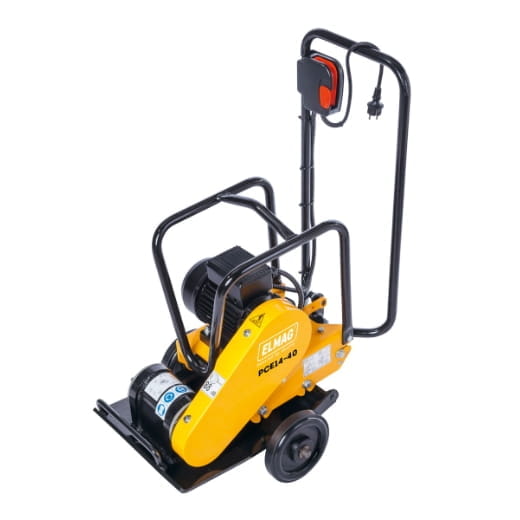 Forward-running vibratory plate compactor PCE14-40 with 2.2 kW/230V electric motor, 14 kN centrifugal force