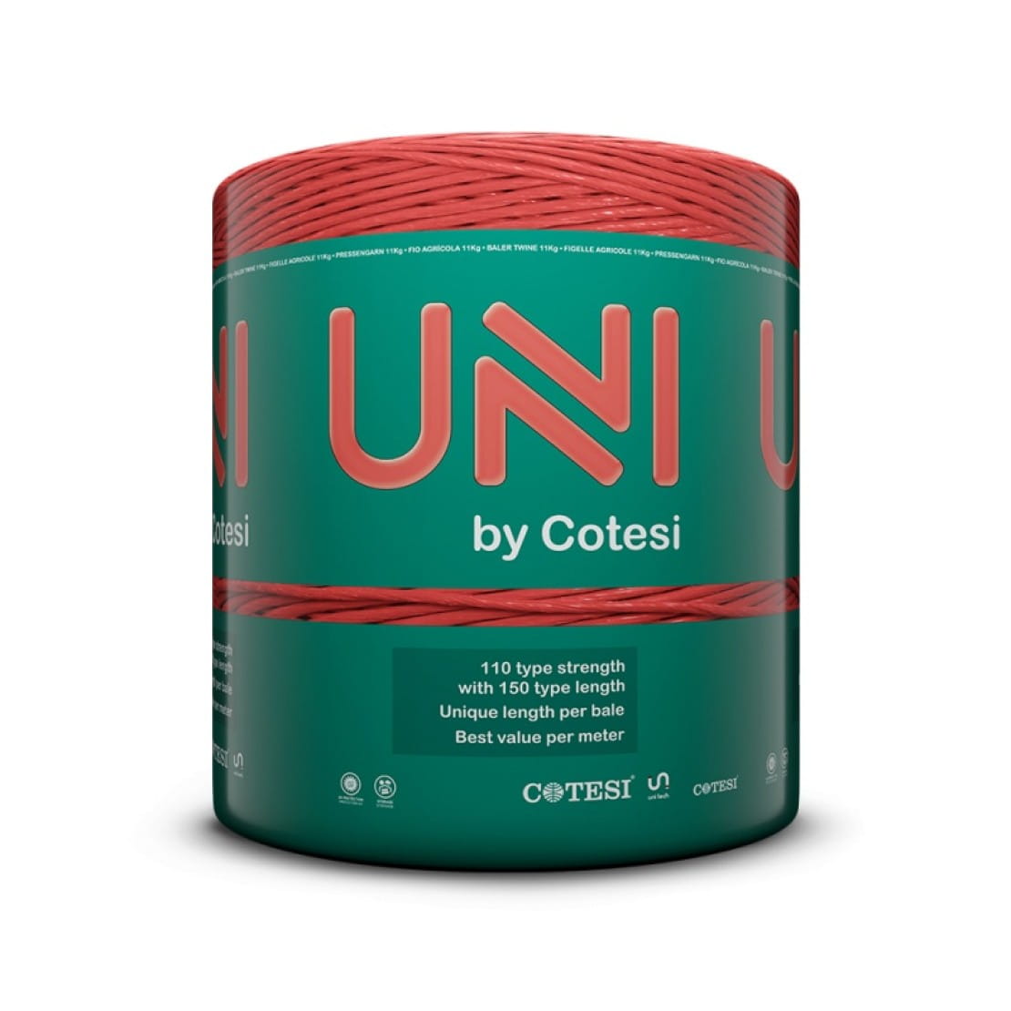 Pressengarn Cotesi UNI – Hochleistungs-Pressengarn für Großquaderballen