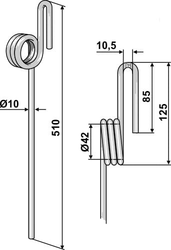 BL29133 Striegelzinken - passend zu John Deere Z66181