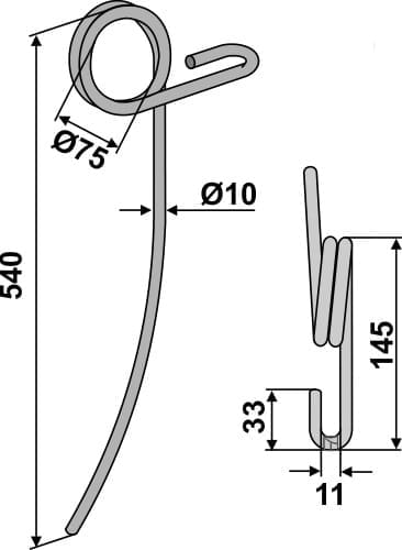 BL29162 Striegelzinken - passend zu Marsk-Stig