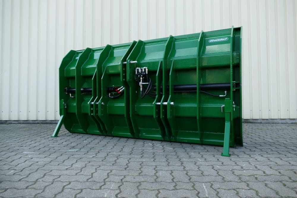 Düvelsdorf Maisschiebeschild teleskopierbar – hydraulisch verstellbar, Kat. 2/3