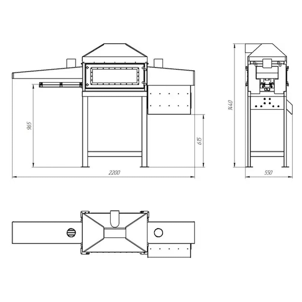 Industrial briquette cutting table – Precise cutting table for uniform briquette lengths