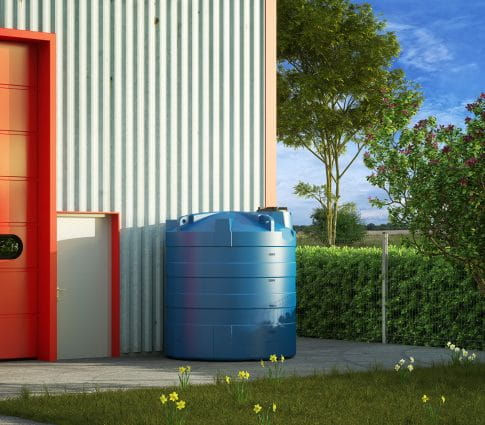 EMP oberirdischer Wassertank 5000 Liter für Trinkwasser – ACS zertifiziert – Industrie Flüssigkeitstank mit Mannloch Ø 400 mm