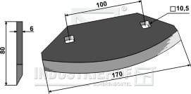 BL29566 Futtermischwagenmesser 6mm - passend zu Kverneland KD1560177