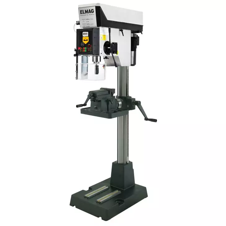 Elmag Highspeed Pillar Drilling Machine R40E PGM – 40 mm drilling capacity, M24 tapping capacity, electronic speed controller