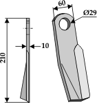 BL3780 Schlegel links GL für Fischer