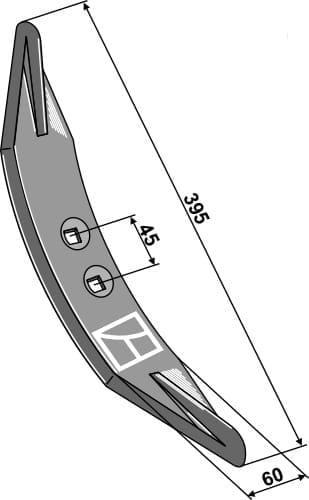 BL101.237 Spitzschar 395mm