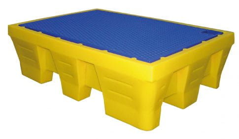 EMP Auffangwanne / -palette für 2 Fässer – 240 L | mit Stapleraufnahme