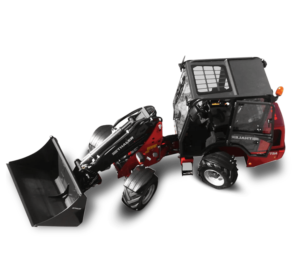 Thaler 3448 H-5A – 5-axle steer loader with 48 hp & high-performance hydraulics