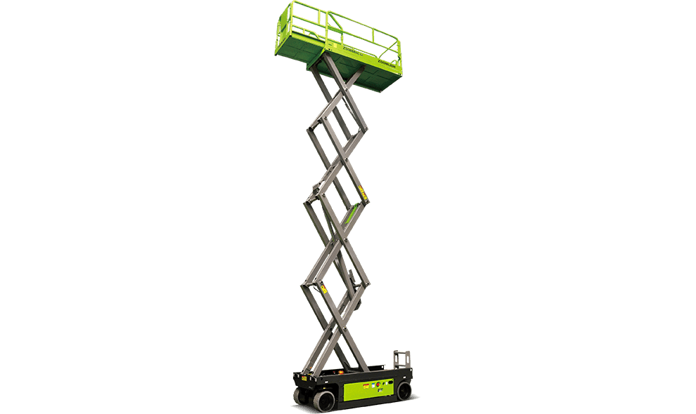 Nacelle élévatrice électrique à ciseaux Zoomlion 10 m – Plateforme de travail avec batterie au lithium et variateur de fréquence