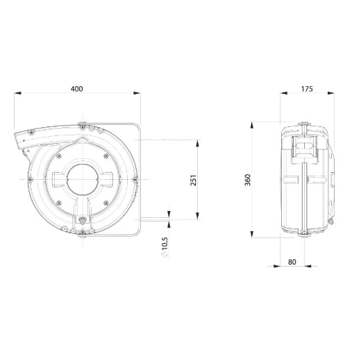 Automatischer Schlauchaufroller ROLL AIR INDUSTRIE 12, 8x12 mm