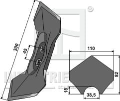 BL28992 Doppelherzschar 45