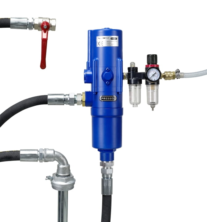 Pressol Pneumatik-Pumpe 1:1 Set SRL 860 Wandmontage – Komplettsystem für Diesel-, Heizöl- und Ölversorgung