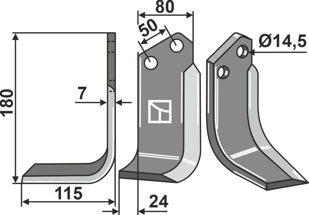 BL27769 Fräsmesser 180x80mm links - passend zu Meritano
