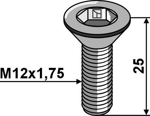 Senkschraube mit Innensechskant
