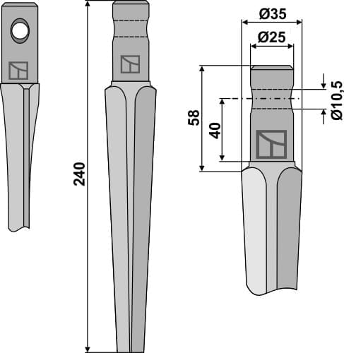 BL6106 Kreiseleggenzinken - passend zu Pegoraro 120501