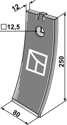 BL23771 Scharspitze 250mm - passend zu Väderstad	155028