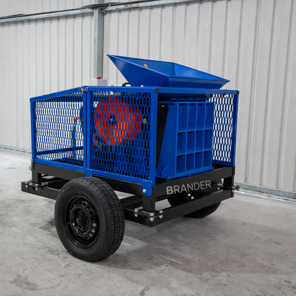 Brander Backenbrecher B450-S mit Benzinmotor – Mobile Zerkleinerung bis 450 mm