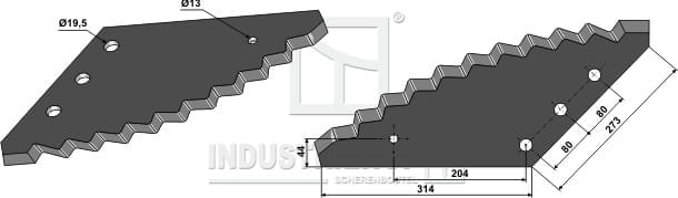 BL29773 Futtermischwagenmesser