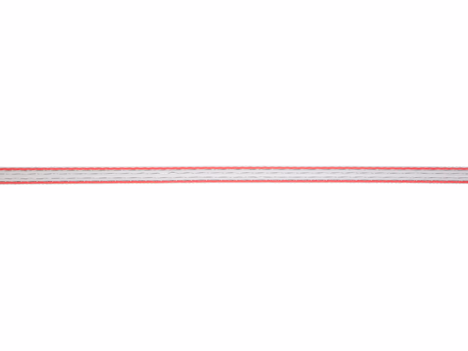 Band Top Line Plus, 500m, 10mm 4x0,3TriCond, weiß/rot