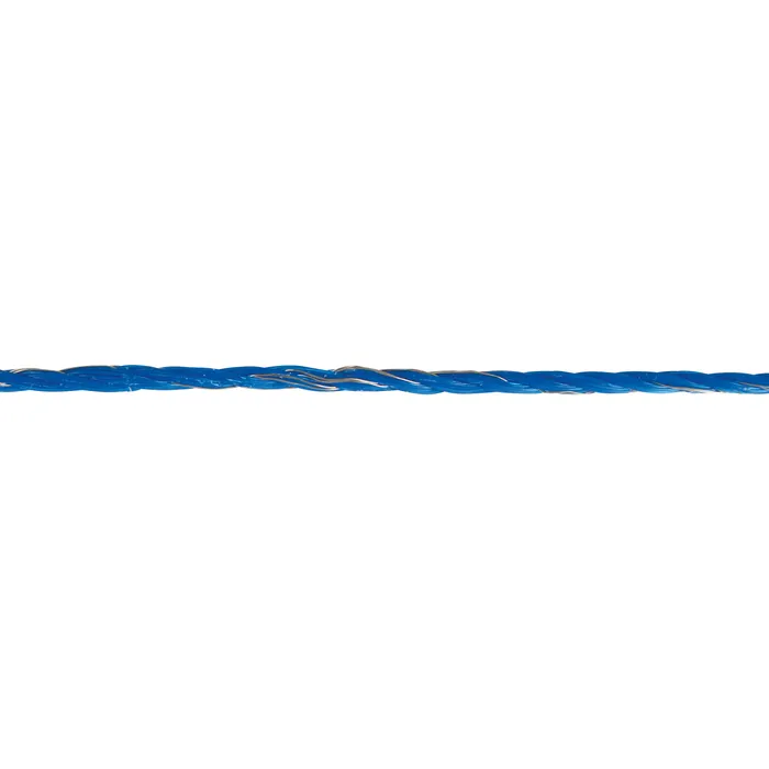 AKO Premium WildHog Weidezaunlitze 400 m | Blau | 3 × 0,25 mm Kupferleiter | 6 × 0,20 mm Edelstahlleiter