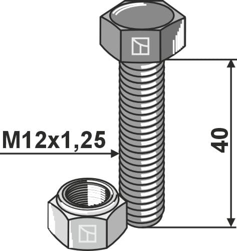 Sechskantschraube Feingewinde M12 2 Stück Sechskantschraube DIN 960 M12x1,5x70 – Feingewinde Mit Schaft, Stahl 10.9